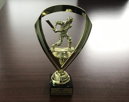 Cricket Award Trophy